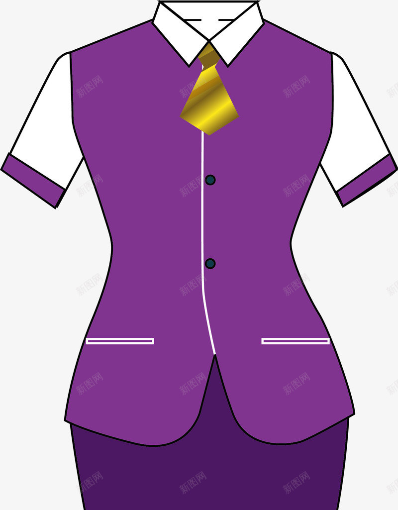 空姐工作服png免抠素材_新图网 https://ixintu.com 上衣 售卖人员服装 商务女装 套装 女装 工作服 服务人员服装 服装 职业服装 职业装 职员服装 衣服
