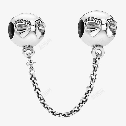 PANDORA安全链png免抠素材_新图网 https://ixintu.com 791780CZ05 产品实物 潘多拉链 蝴蝶结安全链 迪斯尼