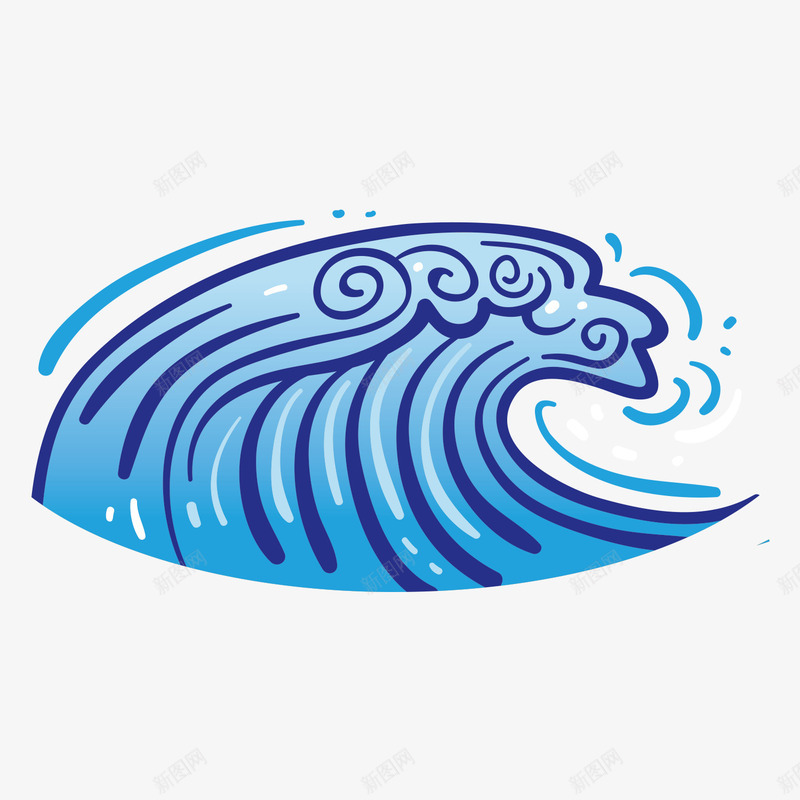 卡通夏天沙滩海浪矢量图ai免抠素材_新图网 https://ixintu.com 凉爽 夏天 沙滩 海浪 清新 炎热 蓝天 运动 矢量图