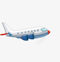 飞机手绘卡通飞机效果图高清图片