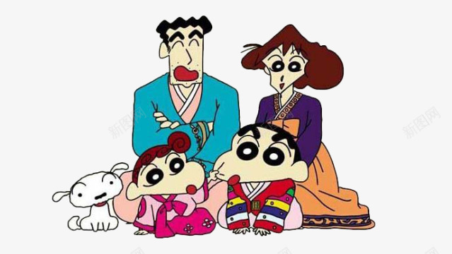 插画人人物png免抠素材_新图网 https://ixintu.com 全家人 全家福 小人 插画 父母子女