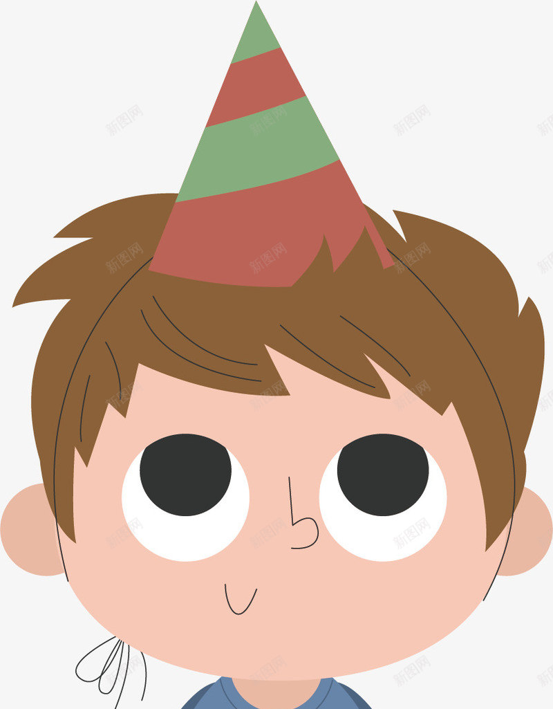向上看的可爱男孩矢量图ai免抠素材_新图网 https://ixintu.com 卡通 可爱 向上看 手绘 有趣 翻白眼 矢量图
