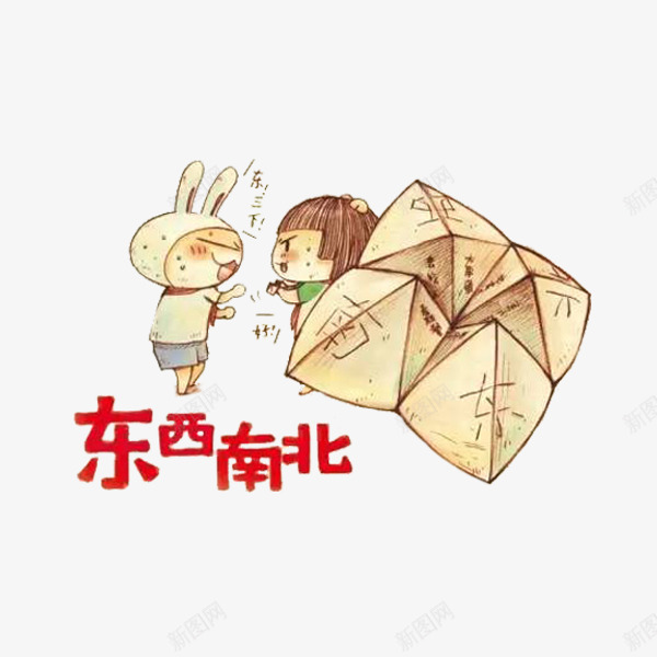 东西南北png免抠素材_新图网 https://ixintu.com 东南西北 儿时的回忆 卡通 可爱的 回忆 小时候 简笔 红色的 艺术字