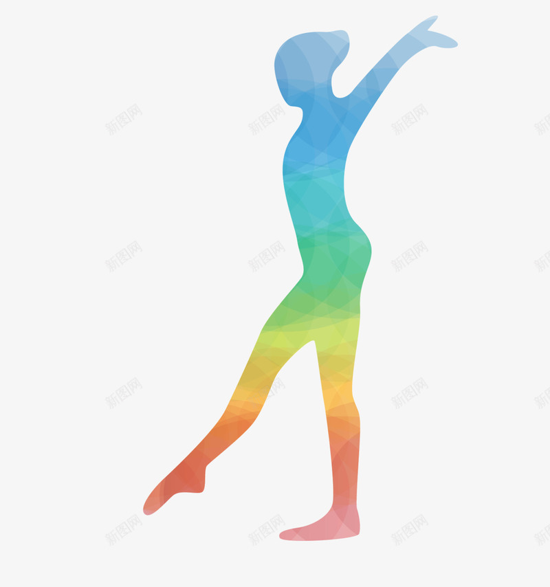 七彩渐变运动女孩png免抠素材_新图网 https://ixintu.com 七彩女生 健康 强身健体 渐变女孩 运动健身 运动女孩 锻炼