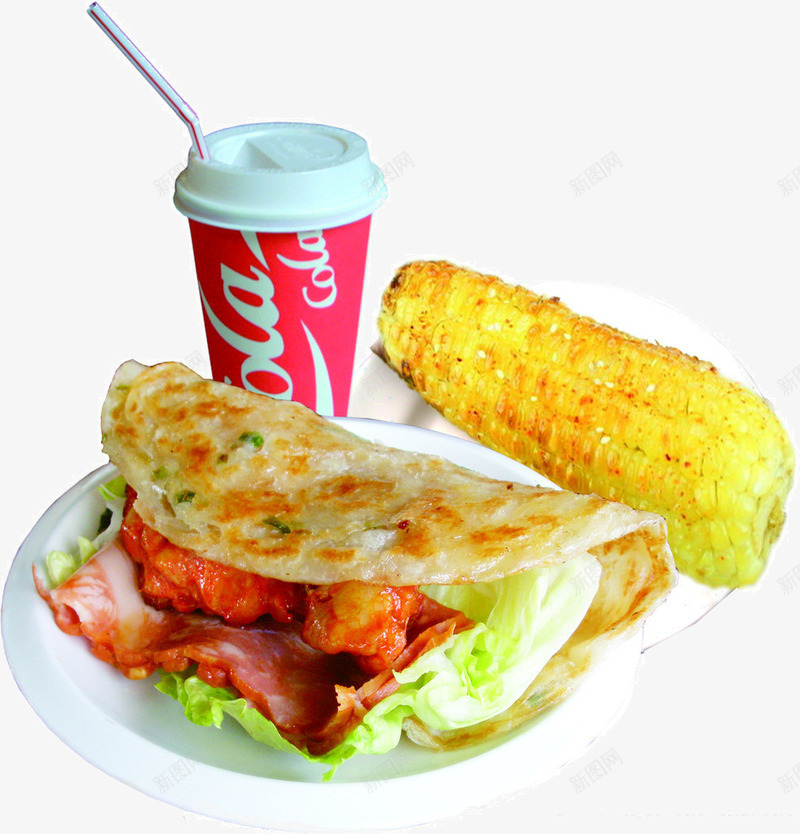 必胜客美食png免抠素材_新图网 https://ixintu.com 玉米 美食 饮料