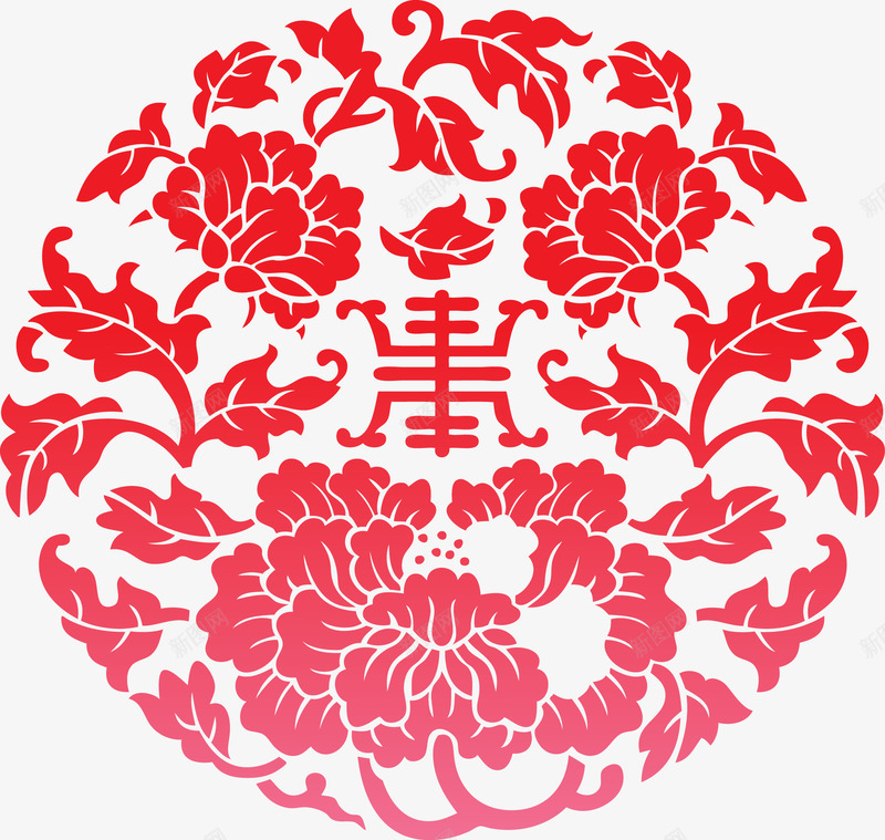红色牡丹剪影矢量图ai免抠素材_新图网 https://ixintu.com 牡丹剪影矢量 矢量红色牡丹剪影 红色牡丹剪影 红色牡丹矢量 矢量图