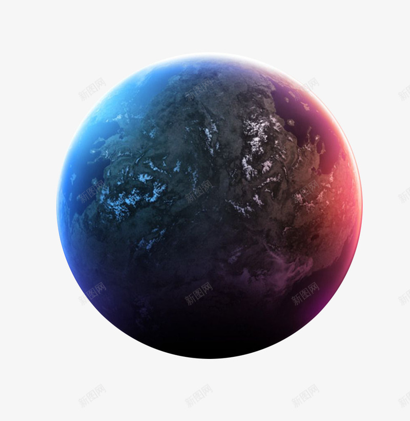 星球手绘png免抠素材_新图网 https://ixintu.com 原宿 夜空 宇宙 手绘 星球 星球手绘 星空 美丽 蓝红球体