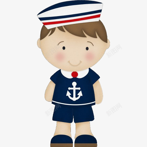 卡通戴水手帽穿水手制服的小男孩png免抠素材_新图网 https://ixintu.com 卡通 卡通戴水手帽穿水手制服的小男孩插画免抠免费下载 小水手 插画 水手 水手帽 海军 海员 男孩 致敬海军 锚