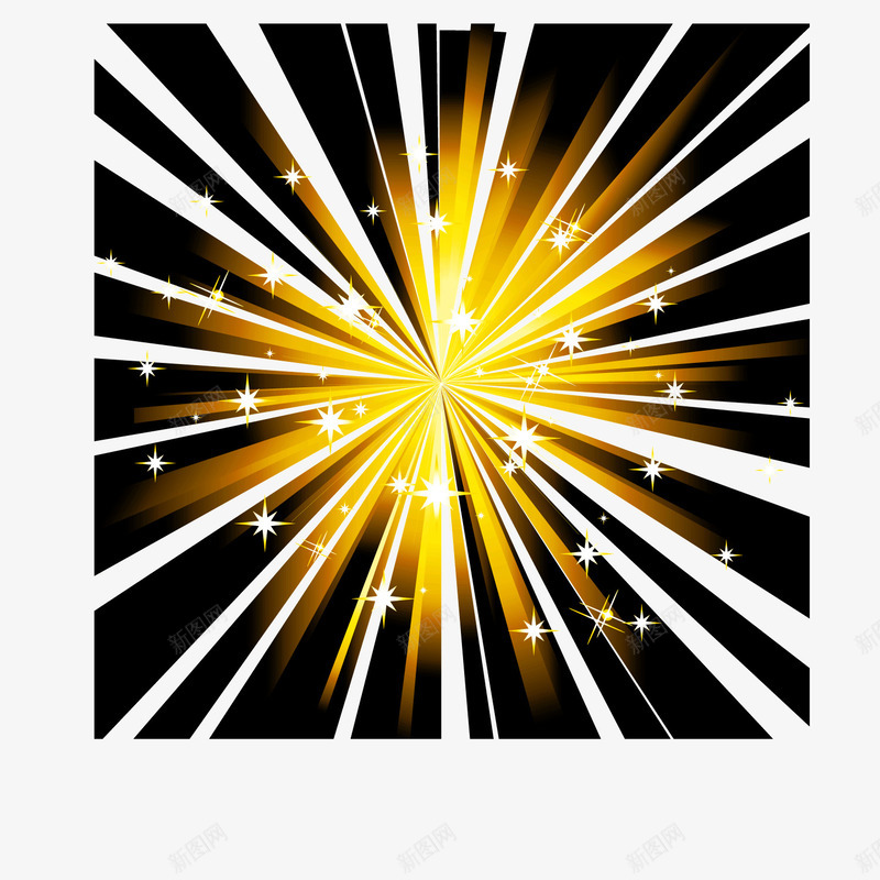 金光四射放射线条矢量图ai免抠素材_新图网 https://ixintu.com 四射 放射 放射性线条 线条 金光 矢量图