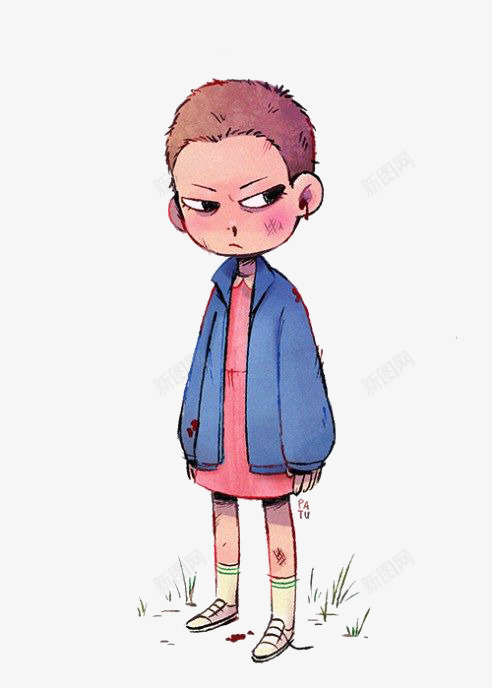 卡通小男孩png免抠素材_新图网 https://ixintu.com PPT元素 坏小子 小男孩 手绘男孩 男孩插画 短发男孩