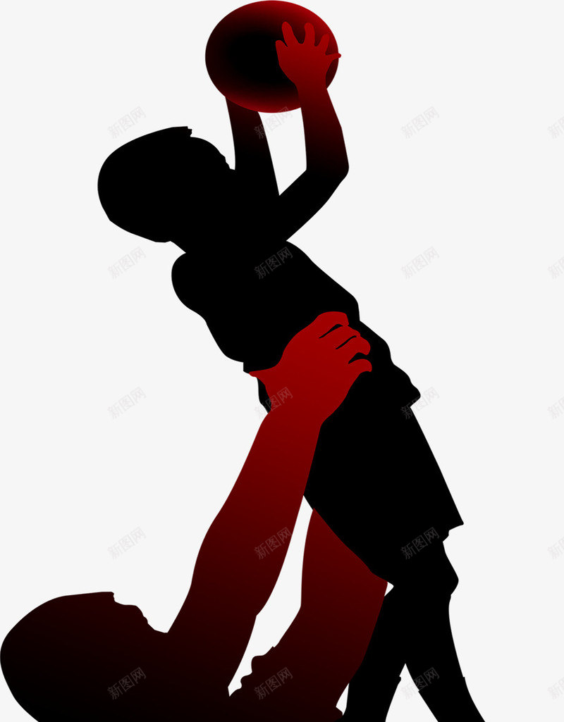 父亲节投篮男孩png免抠素材_新图网 https://ixintu.com 投篮 父亲 男孩