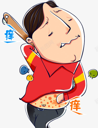 挠痒痒的男孩卡通医疗png免抠素材_新图网 https://ixintu.com 医疗 卡通 挠痒痒漫画 男孩 痒痒