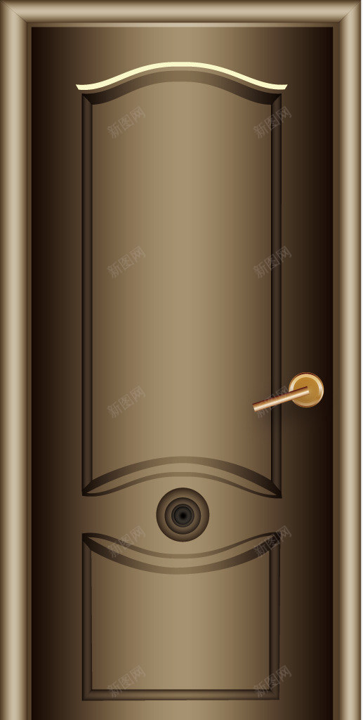 手绘门png免抠素材_新图网 https://ixintu.com 家具 手绘 木门 装修 门