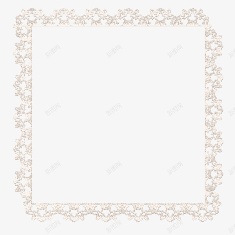 棕色花边方框png免抠素材_新图网 https://ixintu.com 方框 棕色方框 花边方框
