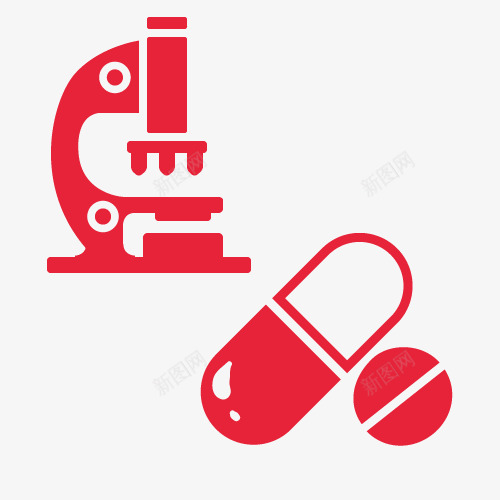 显微镜与药丸卡通图png免抠素材_新图网 https://ixintu.com 中医西医 医生医用医院 医疗科技 喝药 喝药卡通图 喝药矢量图 显微镜 药物治疗