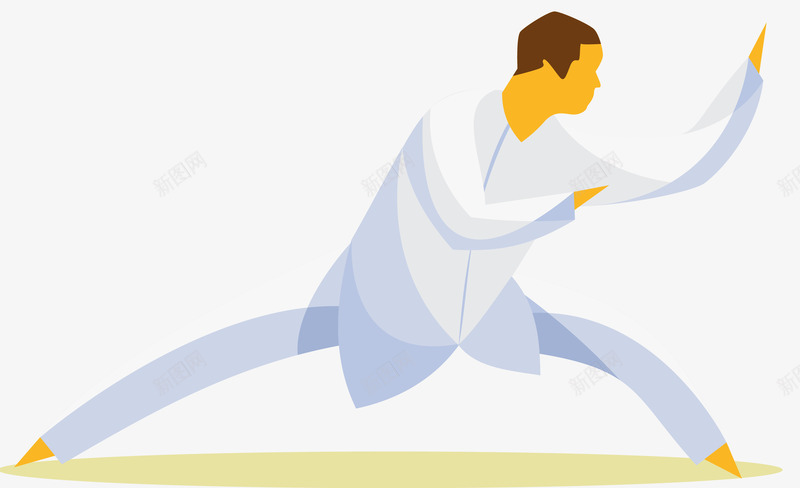 切磋卡通中华武术png免抠素材_新图网 https://ixintu.com 中华武术 中国 切磋 卡通武术 扁平风格 武术 矢量武术