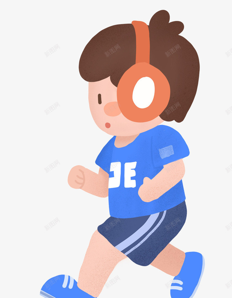 小男孩跑步健身儿童插画psd免抠素材_新图网 https://ixintu.com 健身 儿童 全民健身日 小男孩 小男孩跑步健身儿童插画 插画 跑步