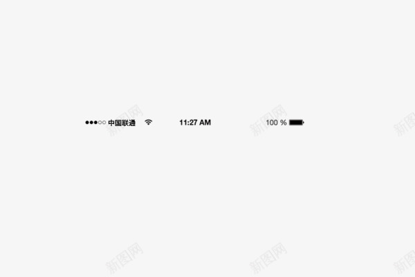 iphone手机状态栏png免抠素材_新图网 https://ixintu.com iPhone66S78 导航栏 苹果状态栏 菜单栏