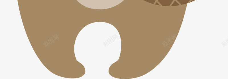 可爱小熊矢量图ai免抠素材_新图网 https://ixintu.com 动物 南瓜 可爱 小熊 手绘 棕色 篮子 蓝色围巾 矢量图