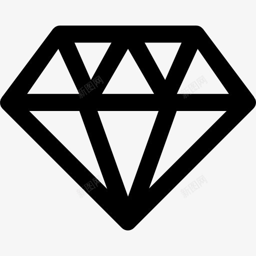 钻石图标png_新图网 https://ixintu.com 宝石 时尚 珠宝 豪华 财富 钻石 魅力