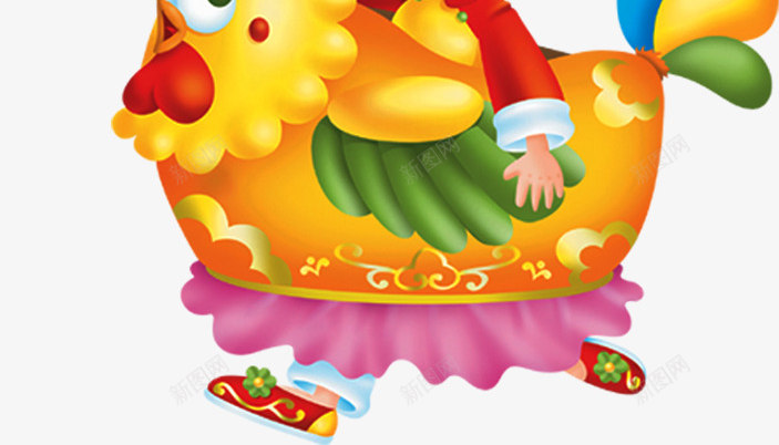 卡通鸡年吉祥物png免抠素材_新图网 https://ixintu.com 卡通 可爱 小孩子 鸡 鸡年