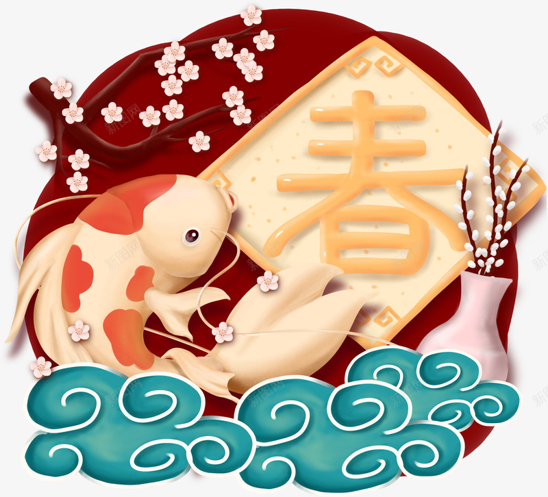 中国风喜庆新春祥云png免抠素材_新图网 https://ixintu.com 中国风 喜庆 新春 祥云素材