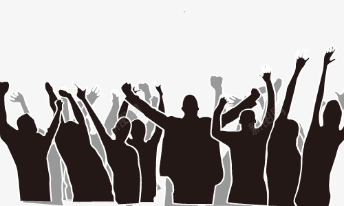 人物剪影专辑矢量图ai免抠素材_新图网 https://ixintu.com 人物剪影专辑 欢呼 矢量图