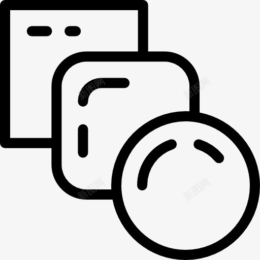 混合图标png_新图网 https://ixintu.com 图形工具 图形编辑 平面设计 界面 编辑工具 融合 设计