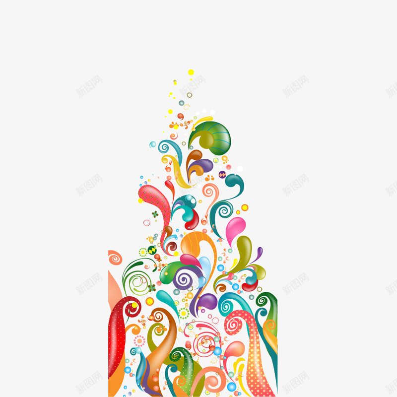 时尚绚丽节日装饰png免抠素材_新图网 https://ixintu.com 时尚素材 时尚绚丽 绚丽花纹 节日装饰 花纹背景 装饰