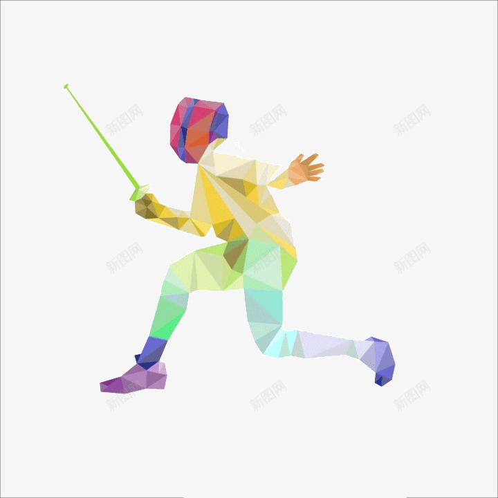 击剑运动插图png免抠素材_新图网 https://ixintu.com 丰富多彩 体育 击剑 彩色 插图 设计 运动 运动员 运动系列