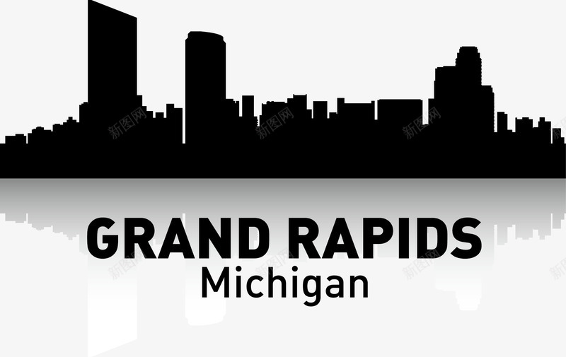 GRANDRAPIDS图标png_新图网 https://ixintu.com 剪影 城市 城市剪影 城市建设 大厦 建筑 房地产 插图 楼宇 楼房 都市 高楼