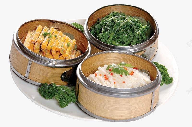 荆楚素三蒸png免抠素材_新图网 https://ixintu.com 三蒸 中华美食 产品实物 白萝卜 素三蒸 茼蒿 菜品 餐饮
