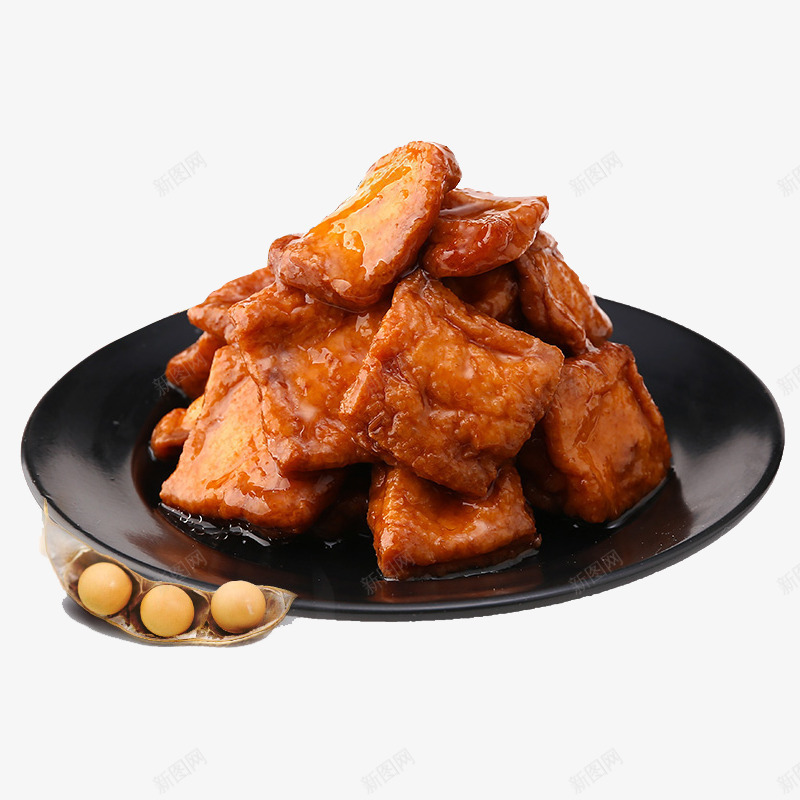 卤汁豆腐干微距特写png免抠素材_新图网 https://ixintu.com 产品实物 休闲食品 卤汁豆腐干微距特写 卤豆腐 豆干制品 零食