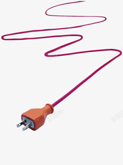 玫红色电线png免抠素材_新图网 https://ixintu.com 修理线路 工具 玫红色 电线