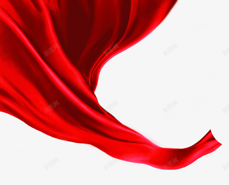 随风飘扬的红色丝带png免抠素材_新图网 https://ixintu.com 丝带 红色 飘扬