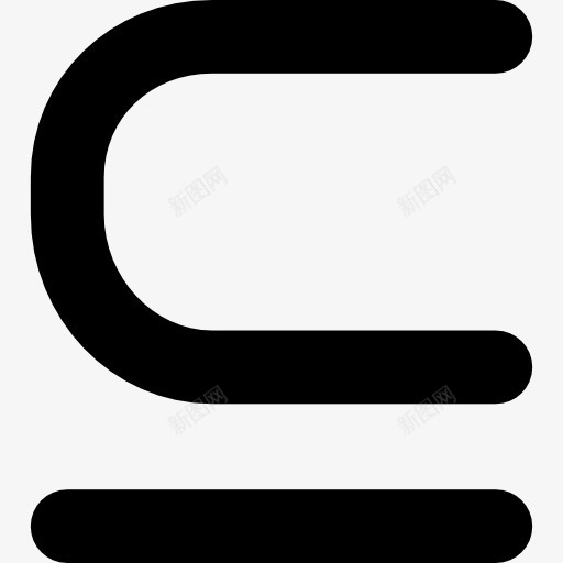 的一个子集的数学符号图标png_新图网 https://ixintu.com 二元关系 数学 是一个集 标志 符号