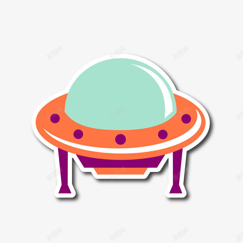 卡通飞船图案png免抠素材_新图网 https://ixintu.com 卡通 卡通飞船图案 图案 飞船
