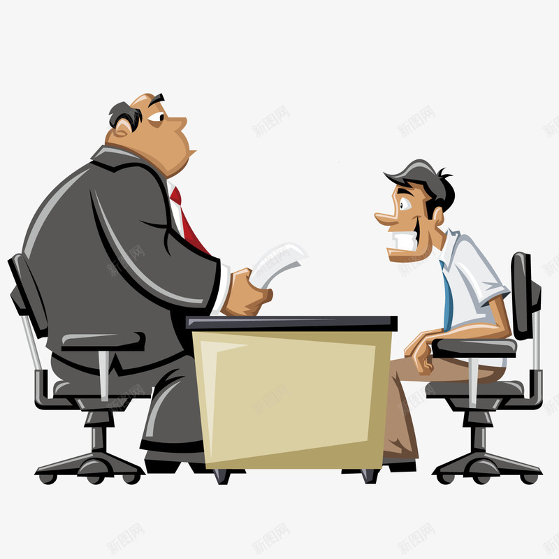 公司面试人物png免抠素材_新图网 https://ixintu.com 公司 职员 面试