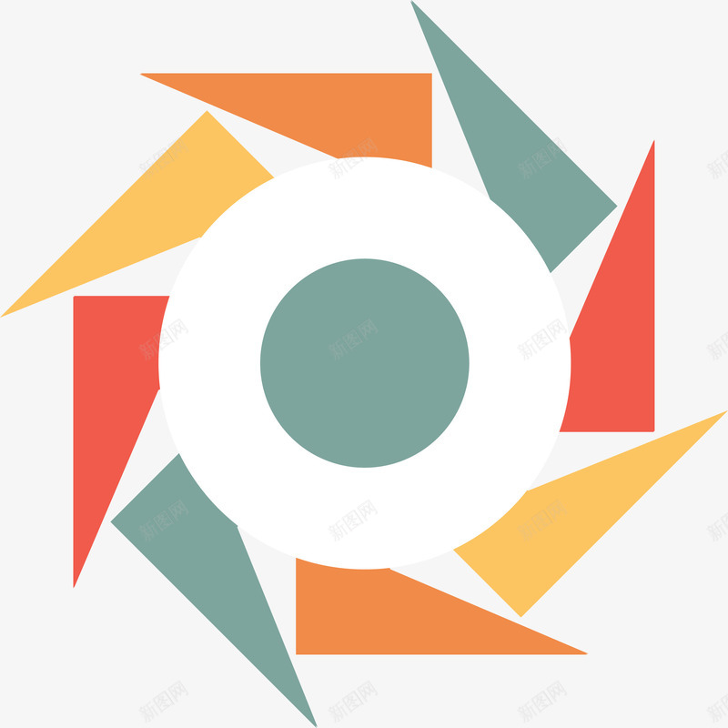 抽象花朵图案图标png_新图网 https://ixintu.com 公司标志 几何图 几何立方 几何花型 圆 圆形 圆的标志 抽象 抽象的标志 标识 立方 花卉 花卉图案 花的标志 风格