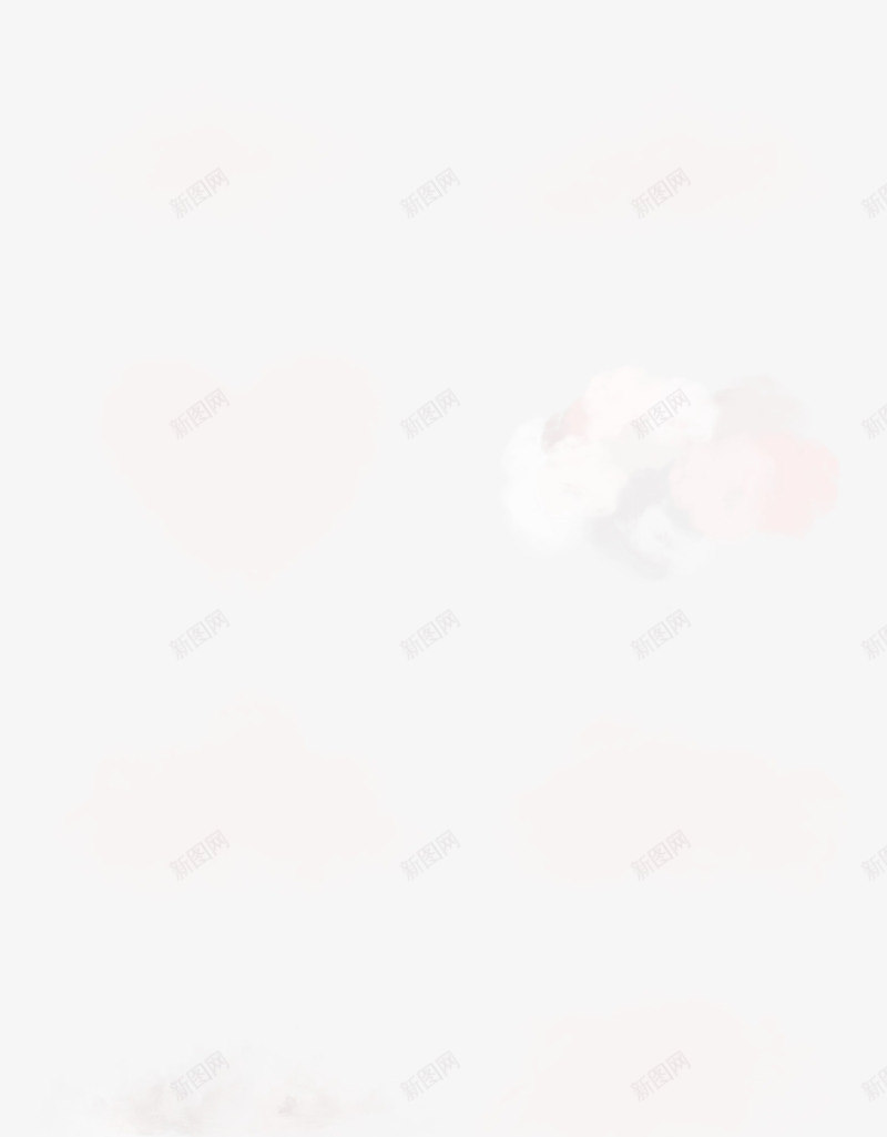 各种形状的白云psd免抠素材_新图网 https://ixintu.com 漂浮 爱心白云 白云 薄雾