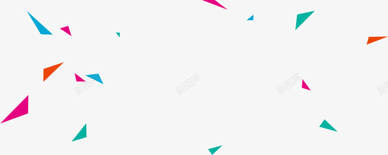 彩色三角形卡通飘落背景png免抠素材_新图网 https://ixintu.com 三角形 卡通 彩色 背景 飘落