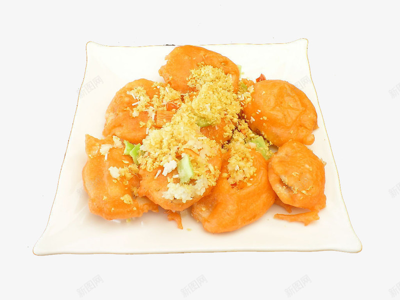 避风塘藕盒png免抠素材_新图网 https://ixintu.com 中华美食 传统美食 美味熟菜 莲藕盒子 餐饮美食