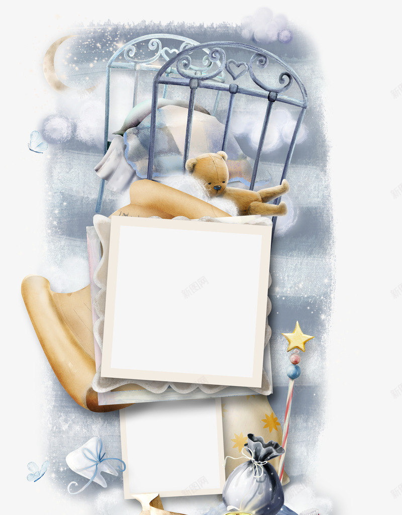 抽象梦幻背景照片墙png免抠素材_新图网 https://ixintu.com 复古风 梦幻 照片墙 背景