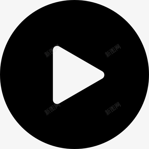 播放按钮图标png_新图网 https://ixintu.com 多媒体接口 多媒体选项 播放按钮 电影 箭 视频播放器 音乐和多媒体 音乐播放器