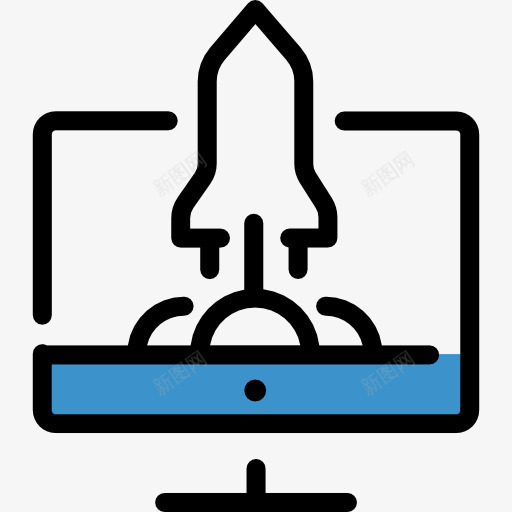 启动图标png_新图网 https://ixintu.com SEO和网络 启动 商业和金融 火箭飞船 电脑屏幕