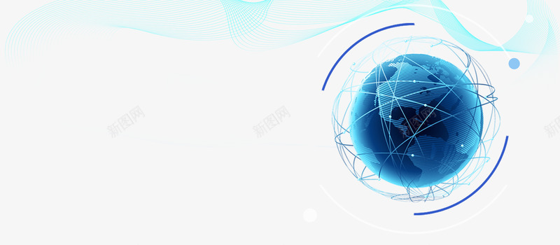科技元素星球线网线条psd免抠素材_新图网 https://ixintu.com 星球 科技元素 线条 线网