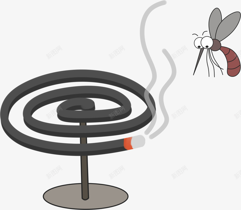 蚊子蚊香烟动物png免抠素材_新图网 https://ixintu.com 动物 烟 蚊子 蚊香