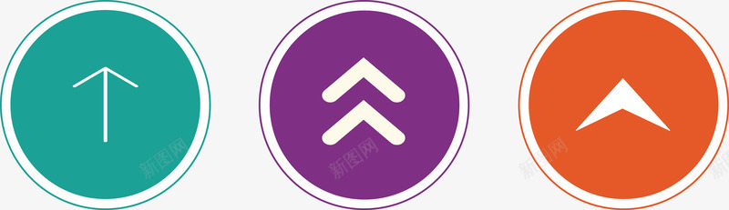 网页小置顶按钮图标png_新图网 https://ixintu.com 置顶按钮