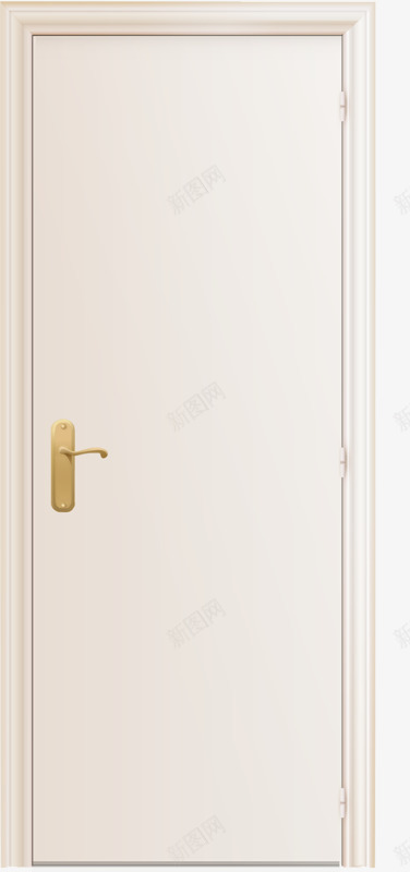 浅色家用门板png免抠素材_新图网 https://ixintu.com 家具 木质 白色 门板