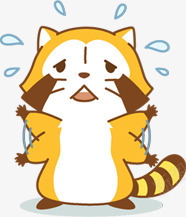 卡通狸猫png免抠素材_新图网 https://ixintu.com 卡通 狸猫 着急